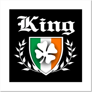 King Shamrock Crest Posters and Art